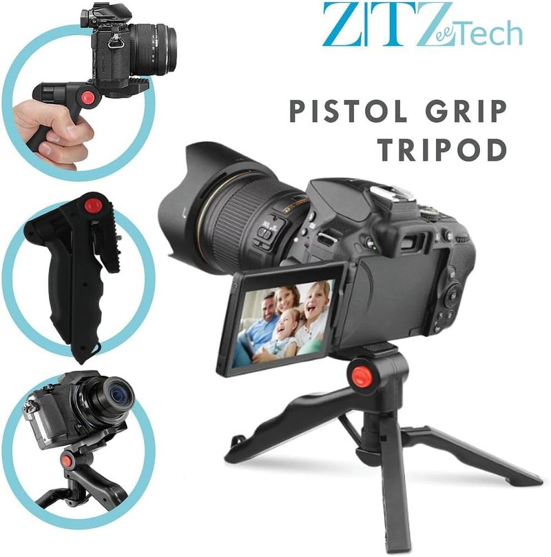 ZeeTech 49mm Accessory Bundle for Canon EOS: R50, R100, M5, M6 Mark II, M6, R10 + LP-E17 Battery + 64GB Memory Card + Battery Charger + Wide Angle + Telephoto Lens + Backpack + Tripod + More (24pc Bundle) - Image 5